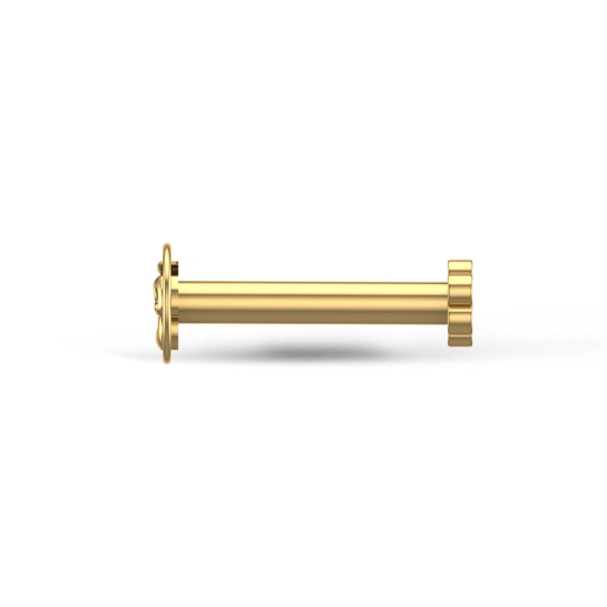 Om Yellow Gold Nose Pin