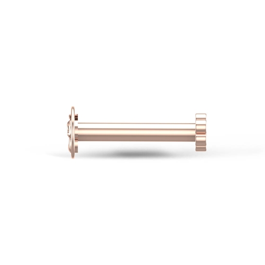 Om Rose Gold Nose Pin