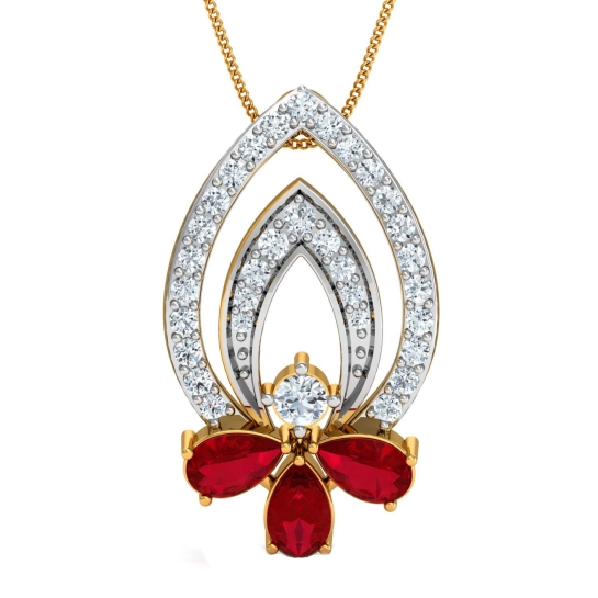 Karishma Gold and Diamond Pendant