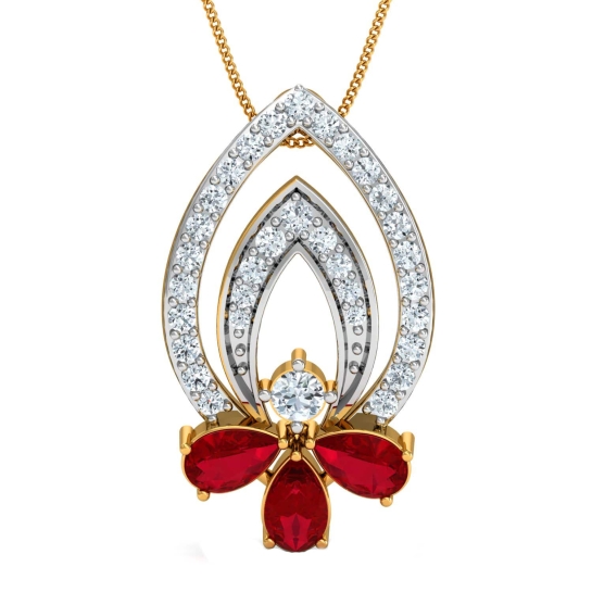 Fineena Gold and Diamond Pendant