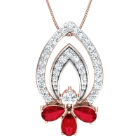 Karishma Gold and Diamond Pendant