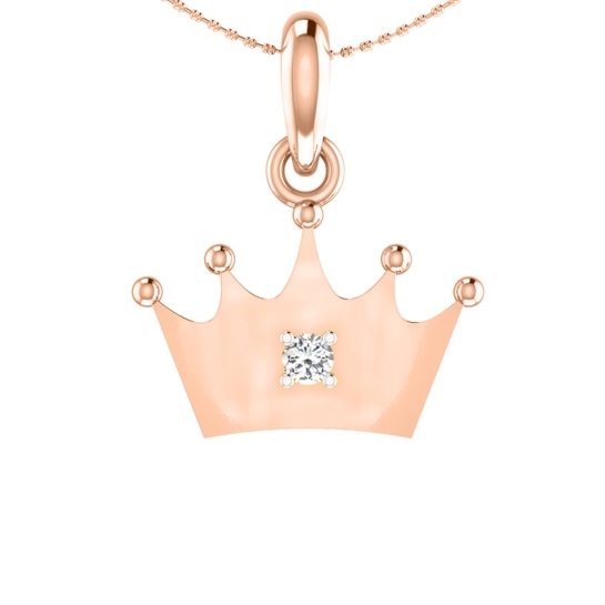 Crown Gold Pendant