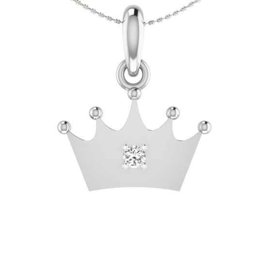 Crown Gold Pendant