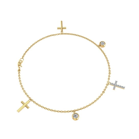 Eliza Gold and Diamond Bracelet