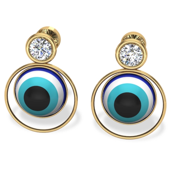 Evil Eye Diamond Earrings 