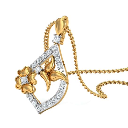 Adhishree Gold and Diamond Pendant