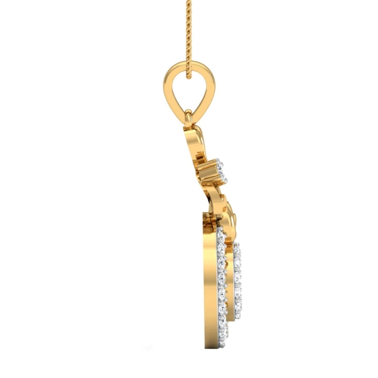 Mallica Gold and Diamond Pendant