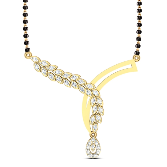 Alayah Gold and Diamond Mangalsutra