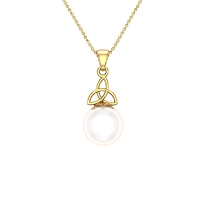 Melanie Pearl Gold Pendant