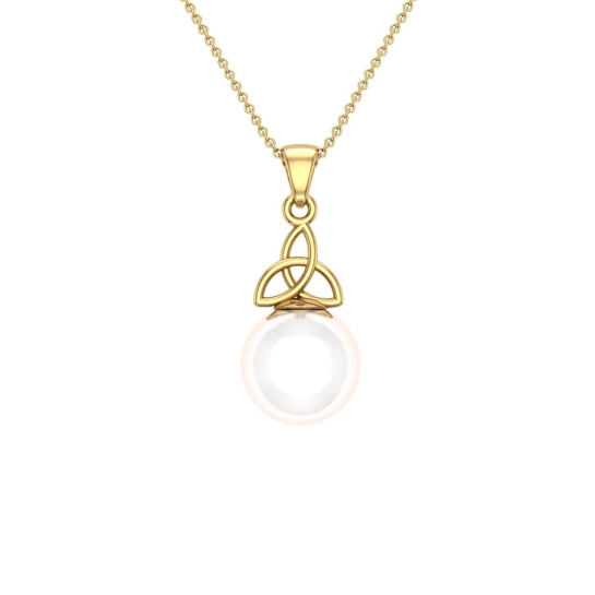 Melanie Pearl Gold Pendant