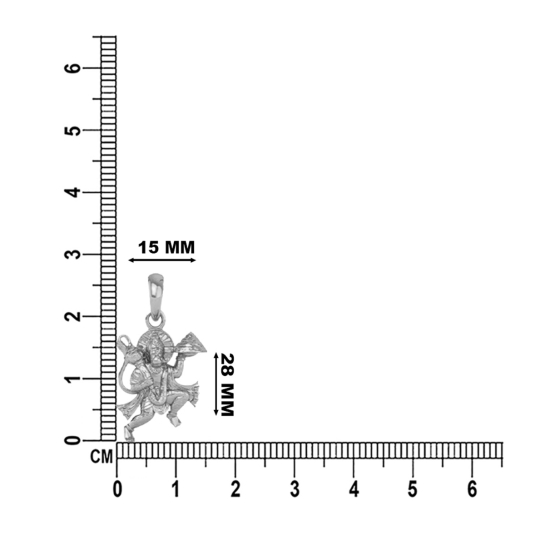 925 Silver Hanuman ji Pendant 5gram For Men & Women 