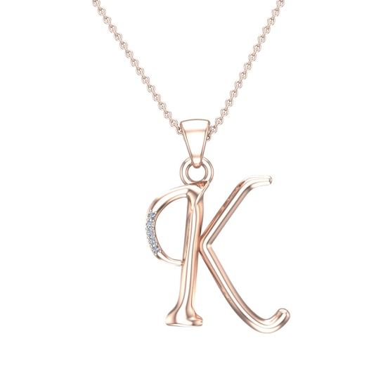 Vincy Initial Diamond Pendant