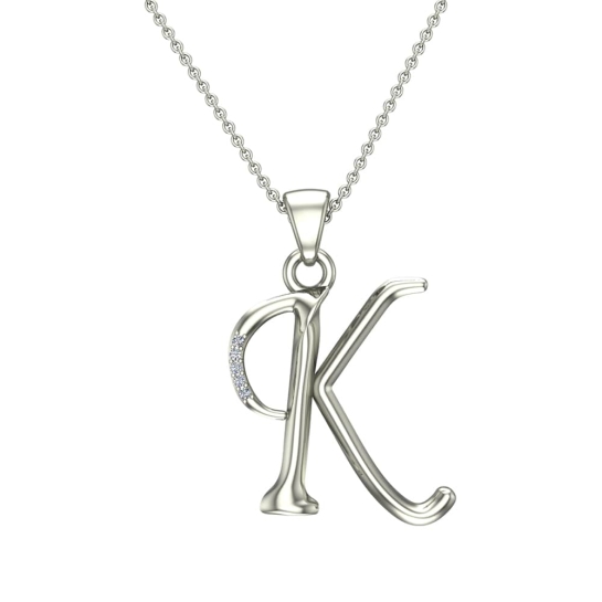 Kamila Initial Diamond Pendant