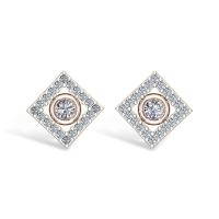 Liyana Rose Gold Stud Earrings