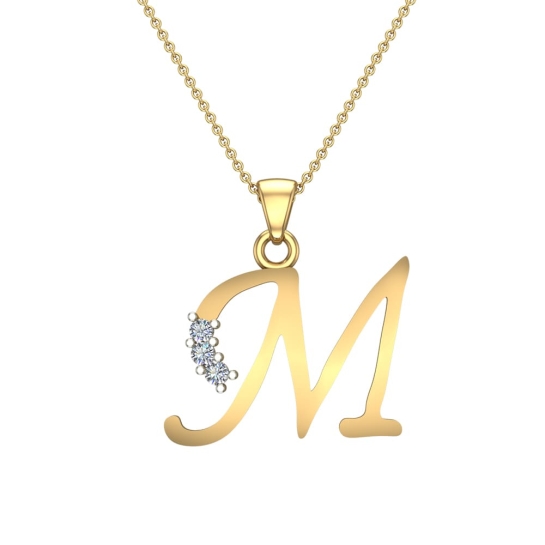 Varina Initial Diamond Pendant