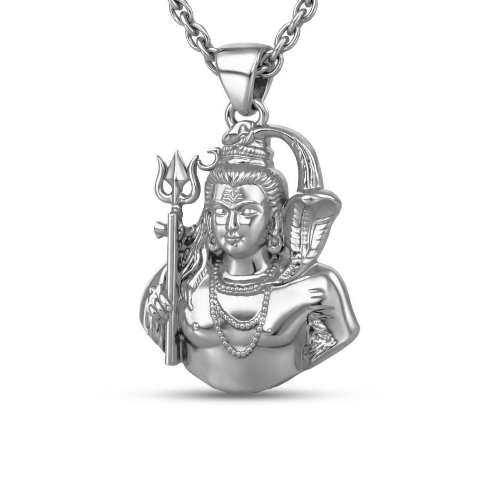 925 Silver Shiv Pendant 2gram For Men & Women