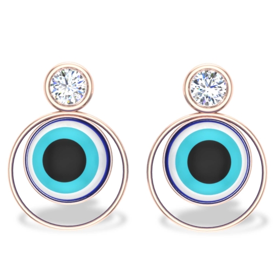 Neelakshi Evil Eye Diamond Earrings 