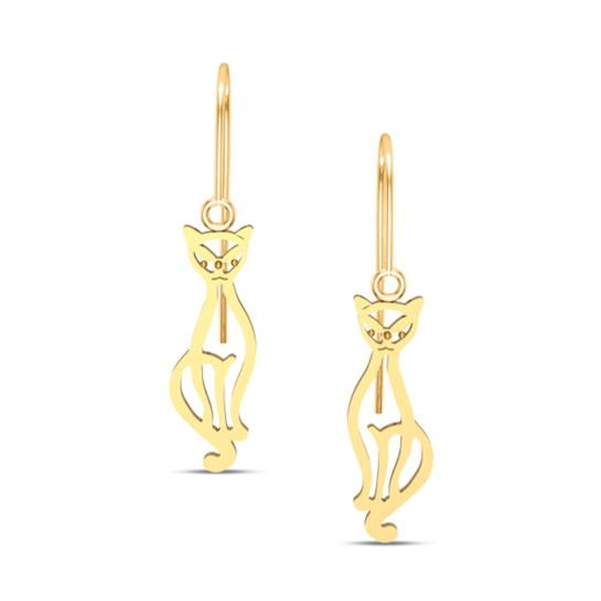 Lyric Gold Earrings Design for daily use 
