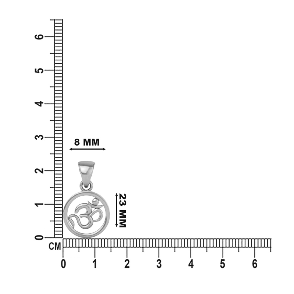 925 Silver OM Pendant 3gram For Men & Women