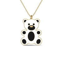 Teddy 18k Yellow Gold Pendant for Kids and Teen Girls