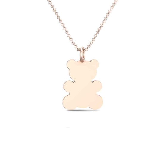 Teddy 18k Yellow Gold Pendant for Kids and Teen Girls