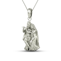 925 Silver Radha-Krishn Pendant 1gram For Men & Women
