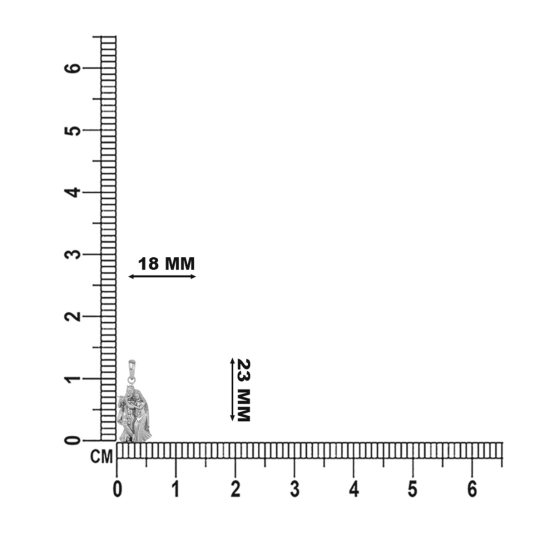 925 Silver Radha-Krishn Pendant 1gram For Men & Women