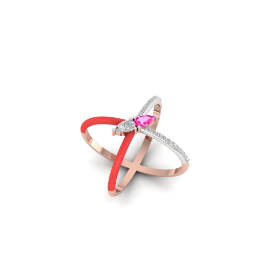 Aaradhya Gold and Diamond Ring