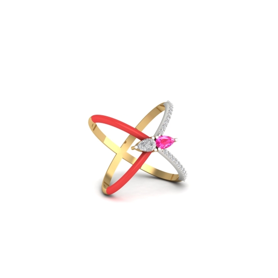 Aaradhya Gold and Diamond Ring