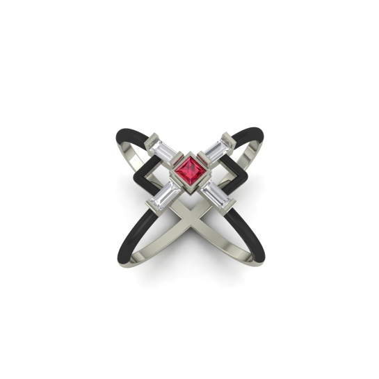 Aanya Gold and Diamond Ring