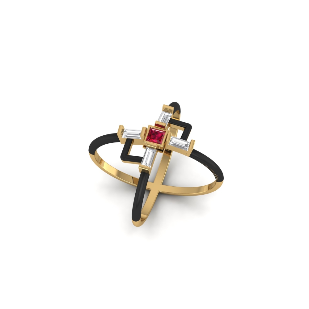 Aanya Gold and Diamond Ring