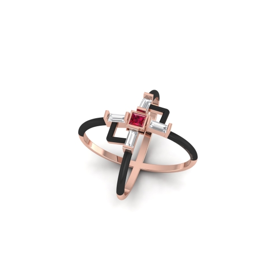 Aanya Gold and Diamond Ring