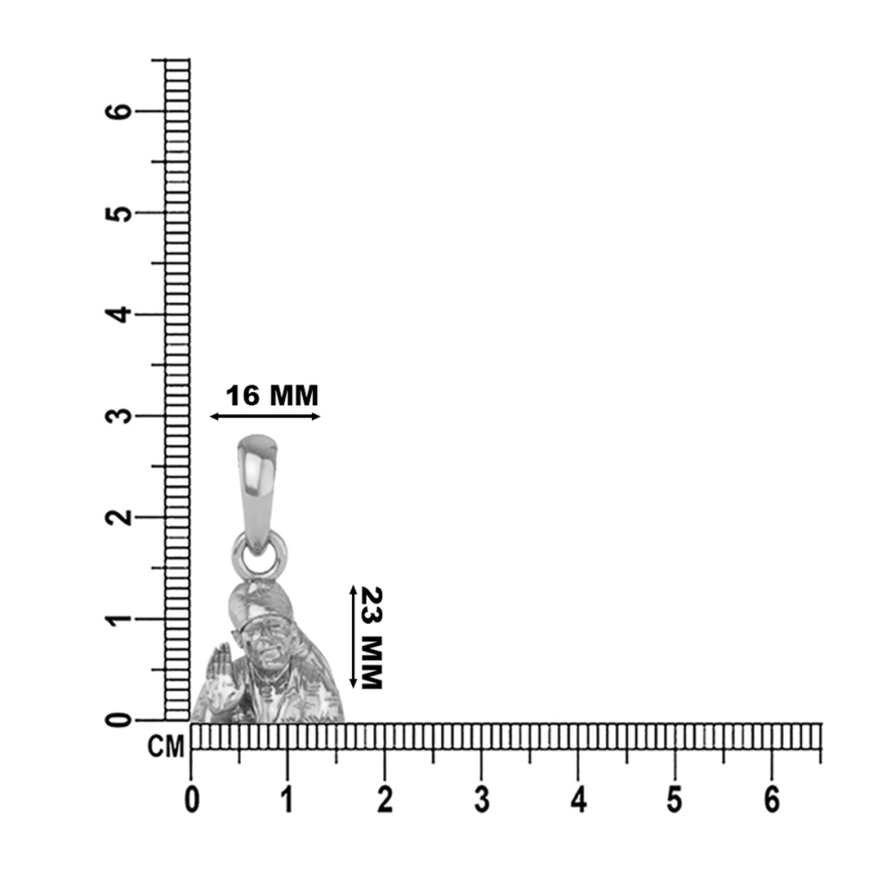 925 Silver Sai Baba Pendant 5gram For Men & Women