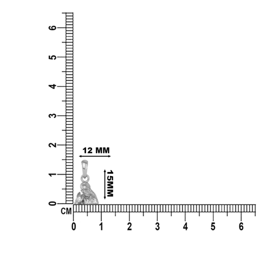 925 Silver Sai Baba Pendant 1gram For Men & Women