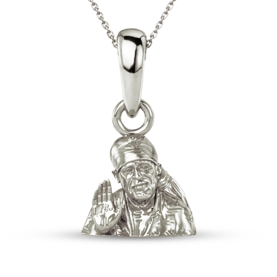 925 Silver Sai Baba Pendant 3gram For Men & Women