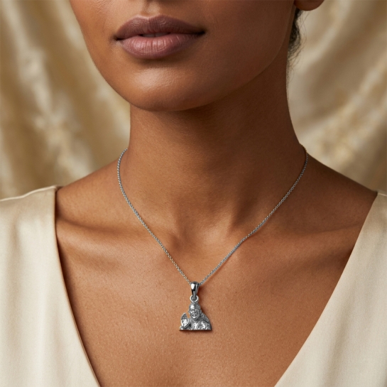 925 Silver Sai Baba Pendant 3gram For Men & Women