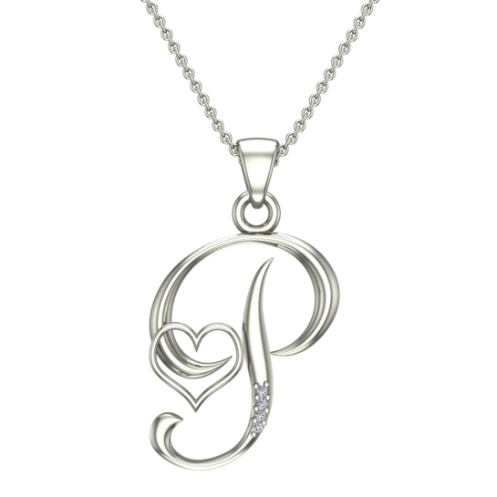 Selena Initial Diamond Pendant