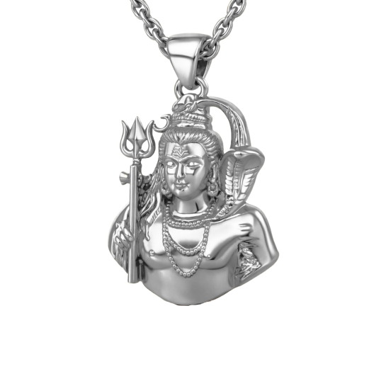 925 Silver Shiv Pendant 3gram For Men & Women