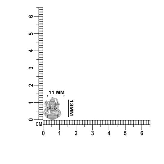 925 Silver Shiv Pendant 1gram For Men & Women