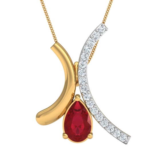 Bhawana Gold and Diamond Pendant