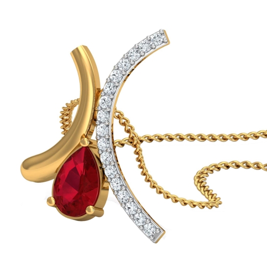 Basha Gold and Diamond Pendant