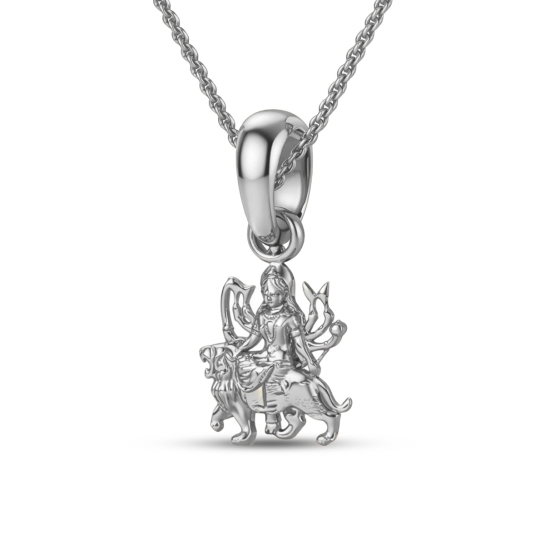 925 Silver Shera Wali Maa Pendant 1gram For Men & Women
