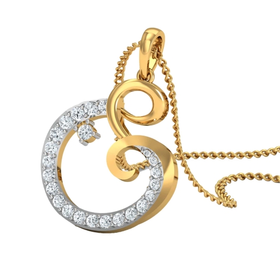 Manjula Gold and Diamond Pendant