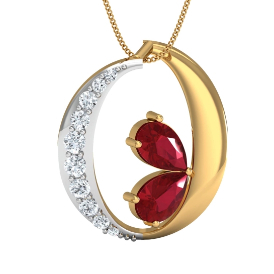 Sangita Gold and Diamond Pendant