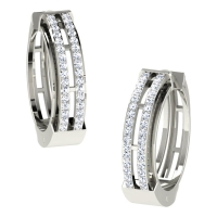 Aashi White Gold Diamond Earrings