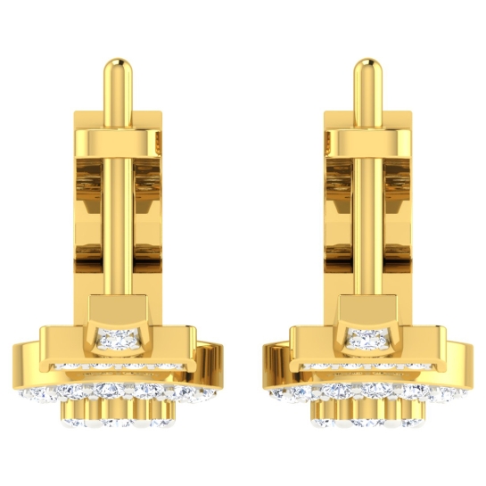 Adya Yellow Gold Diamond Earrings