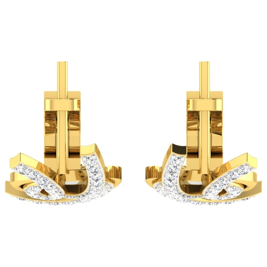 Anindita Yellow Gold  Diamond Earrings 