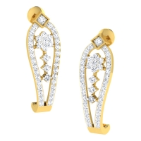 Anupa Yellow Gold  Diamond Earrings 