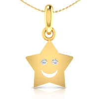 Zylphia Gold and Diamond Pendant