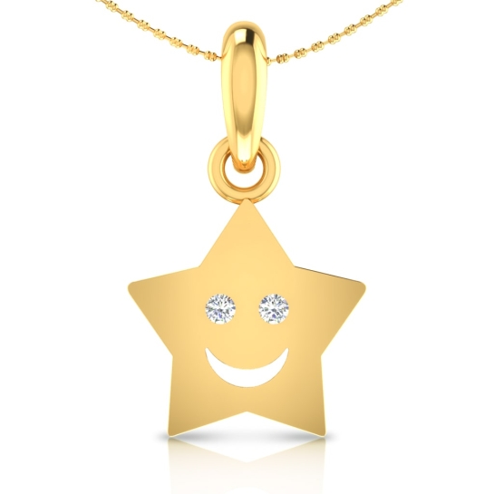 Zylphia Gold and Diamond Pendant